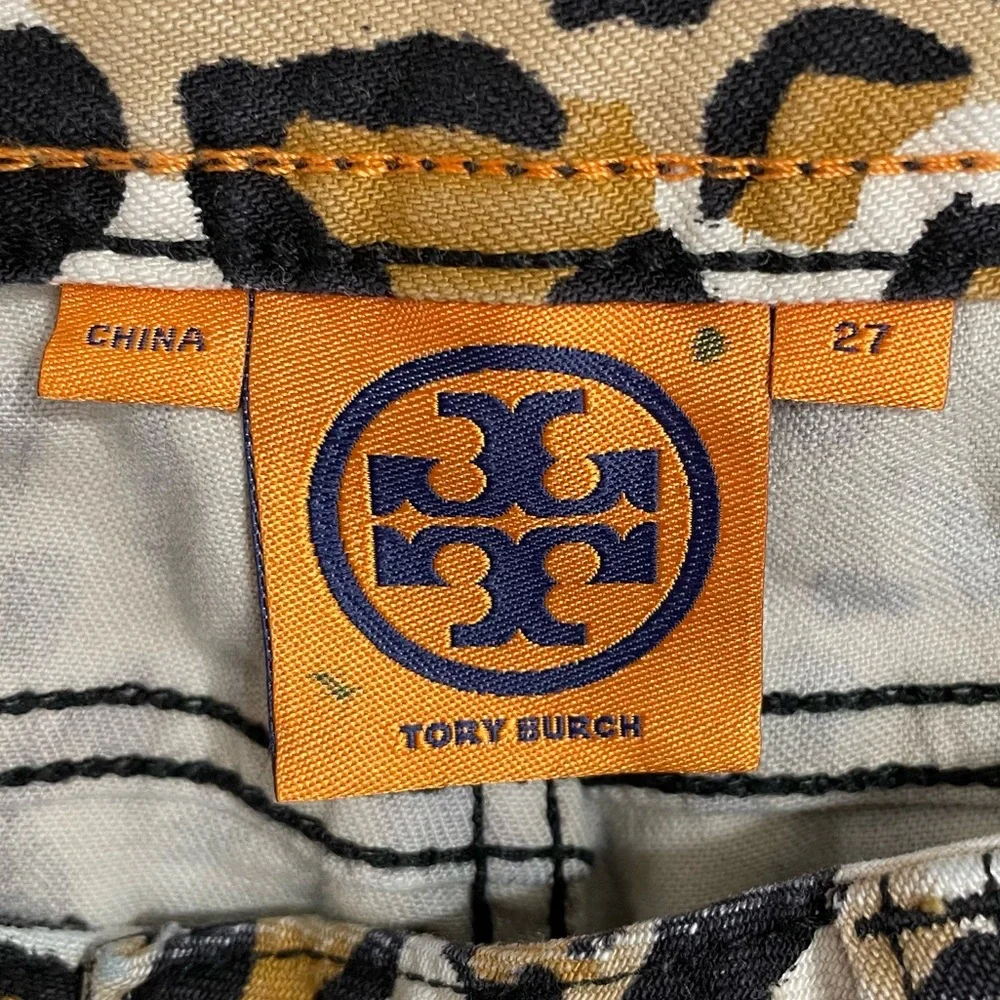 Tory Burch Leopard Print Super Skinny Jeans Size 27 - Picture 5 of 11